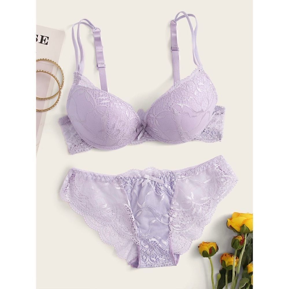 Sexy Floral Lace Lingerie Set
